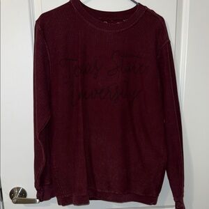 Texas State University Maroon Corduroy Sweatshirt